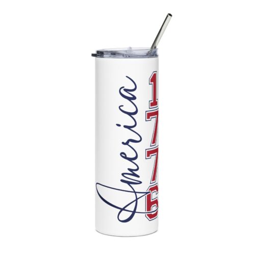 America 1776 Stainless Steel Tumbler – 20oz Patriotic Insulated Travel Cup