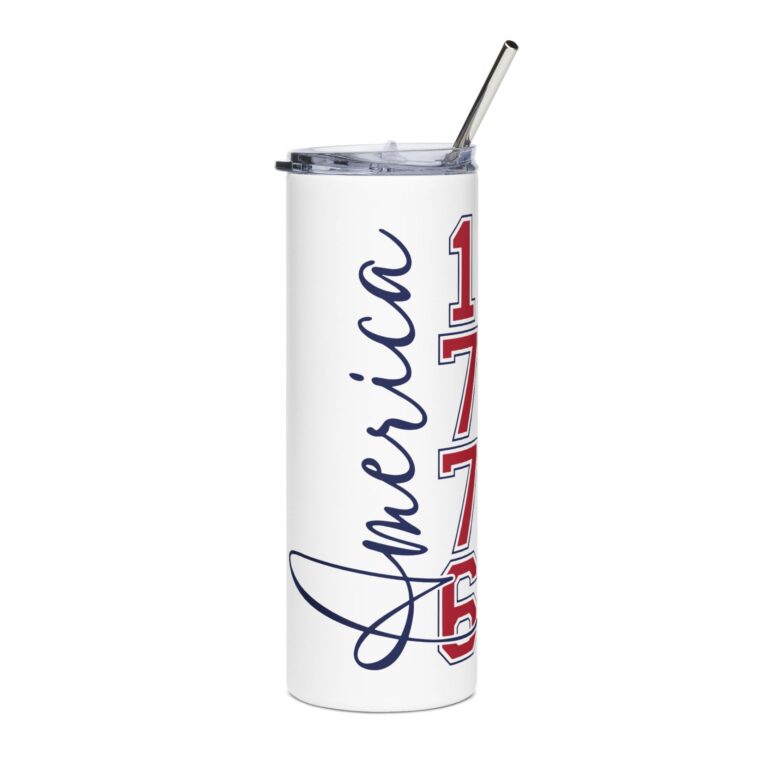 America 1776 Stainless Steel Tumbler – 20oz Patriotic Insulated Travel Cup