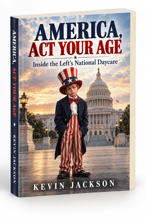 America, Act Your Age: Inside the Left’s National Daycare by Kevin Jackson, book cover