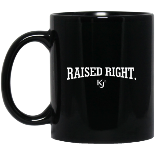 Raised Right Black Mug